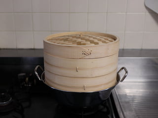 万糧の２７ｃｍ竹セイロステンレス鍋セット